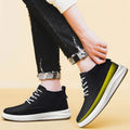 Men's genuine leather casual sports shoes new elevator shoes 8cm 6cm invisible height-enhancing shoes Men's elite sneakers