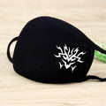 Black Face Mask Unisex Winter Warm Thickening Half Face Mouth Mask Cotton Cartoon Pattern Anti-Dust Anti- Respirator Kpop Mask