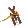 Fashion Men Kids Suspender Bowtie Sets For Wedding Party Festival Gift Brown Khaki Elastic Y - back - Visuel 14 | SAMAG