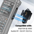 BAJETON BJ 9000 Audio Adapter to 2 Pin Connector Walkie Talkies Earpiece Speaker Mic for Radtel RT 950Pro BJ-9000 RTD TP 900PRO