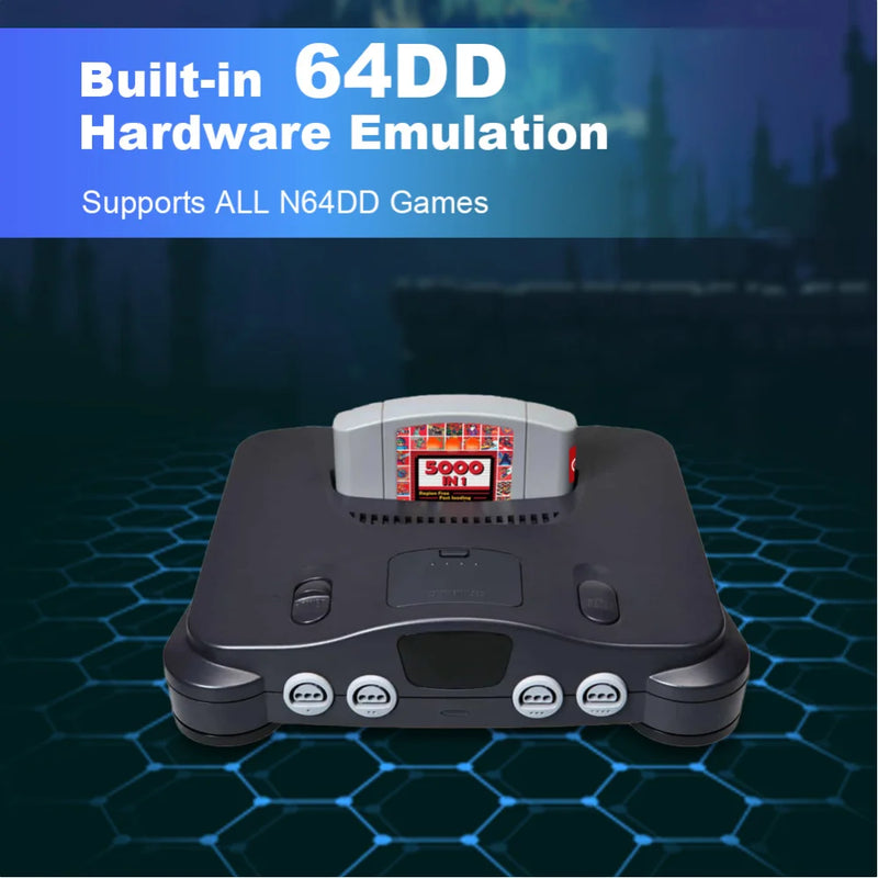 N64 Game Cartridge 5000 In 1 Game Card For Nintendo 64 Console With Free 32GB TF Card Compatibility 64DD/SNES/GB Games Ultiretro