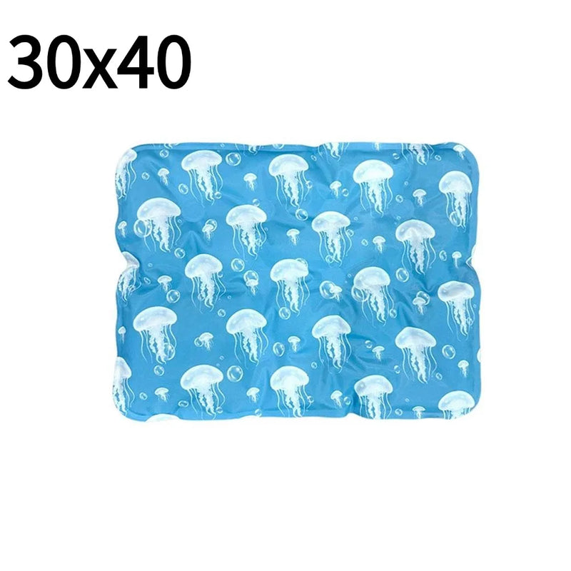 Pet Cooling Mat for Dogs and Cats, Self-Cooling Ice Silk Pad, Breathable Summer Kennel Bed for Pets, Comfortable Cooling Bed