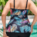 Plus Size Women's Tankini Swimsuit Vintage Printed | SAMAG