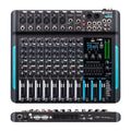 Debra DP-10 Audio Mixer DJ Controller 10-channel 99 DSP Reverb Recording Mixer with Bluetooth 5.0 Professional Performance