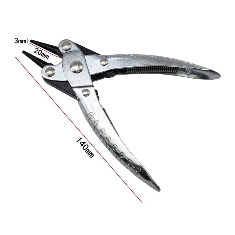 Parallel Pliers with Spring for Jewellery Clamping DIY Craft Carbon Steel Flat Sharp Round Nose Non-Slip Plier Jewelry Tools