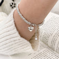 VENTFILLE 925 Sterling Silver Zircon Love Heart Bracelet | SAMAG