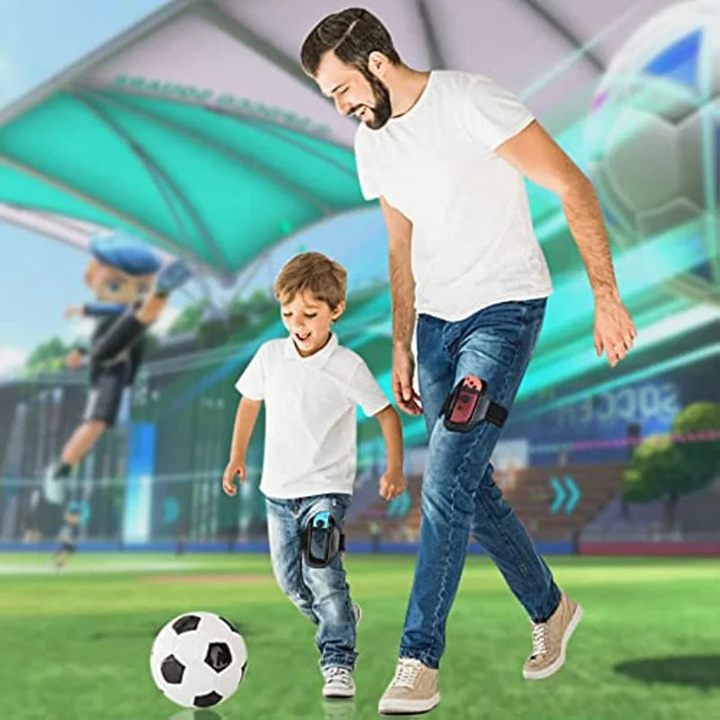 Leg Strap for Switch Sports Play Soccer for JoyCons Switch OLED Model Controller Game Accessories,Adjustable Elastic Strap