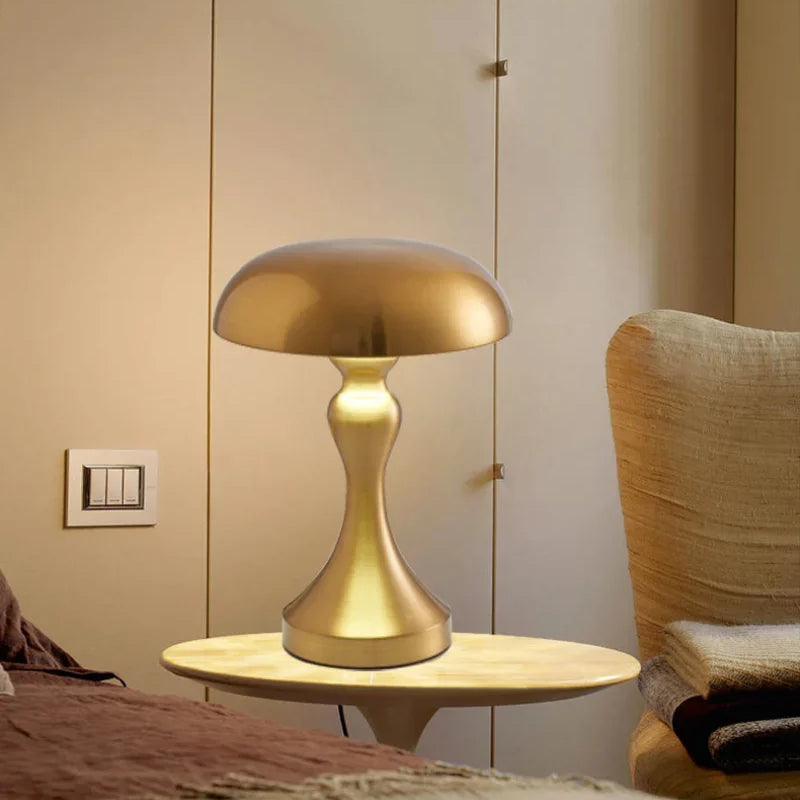 LED Table Lamps Touch Dimming USB Rechargeable for Bar Hotel Restaurant Bedside Decor Bedroom Nightlights Mushroom Lampara Gift
