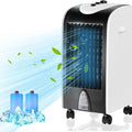 Windowless Swamp Cooler Fan Humidifier 3 Modes 3 Speeds 2 Ice Boxes 7.5h Timer Quiet Portable Bedroom Living Room Office Custom