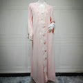Eid Flower Women's Long Abaya Dubai Cardigan Dress | SAMAG