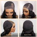 Nadula Density 220% Water Wave BOB Drawstring Glueless Wig Human Hair 6x4 Bye-Bye Knots Pre Cut Transparent Lace Human Hair Wig