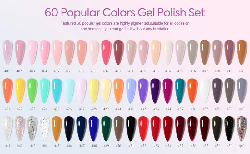 VENALISA VIP4 Kit Nail Gel Polish TPO FREE Full Coverage 36/60 Color Gel Pigment Professional Nail Art Long-lasting Gel Varnish