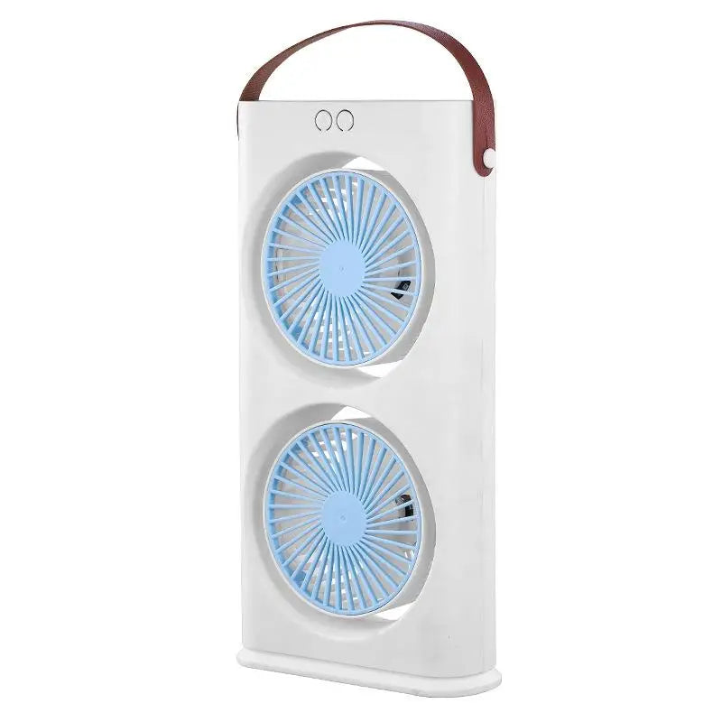 Lenovo Dual Head Desktop Fan With LED Night Light Small Circulator Fan Portable Air Conditioner Fan for Home Office Travel 2026