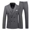 2 Pieces Double Breasted Formal Men Suits Slim FitGroom Tuxedos for Wedding Peaked Lapel Custom Male Blazer Prom Daily Wear