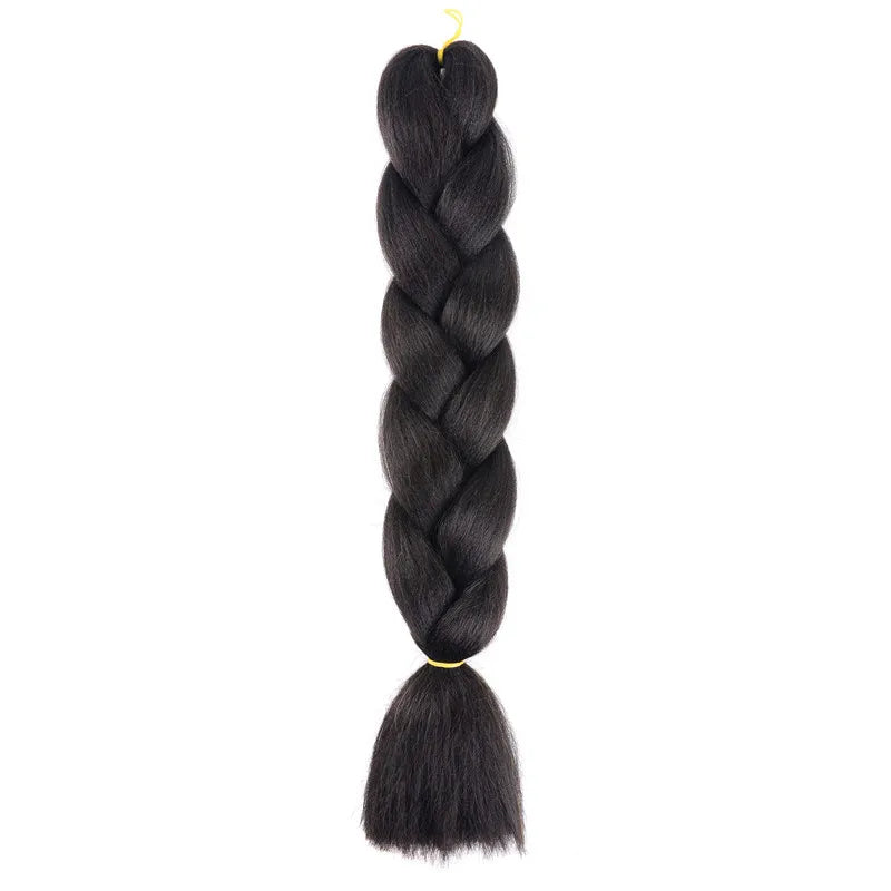 100g 24inch Jumbo Braiding Hair Synthetic Braiding Hair Braid in Hair Extensions Braids Hair for Twist for Daily Cosplay