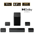 ULTIMEA Poseidon D80 Boom 7.1ch Dolby Atmos Soundbar Surround Sound, Wireless Subwoofer & 4 Surround Speakers, BassMX Technology