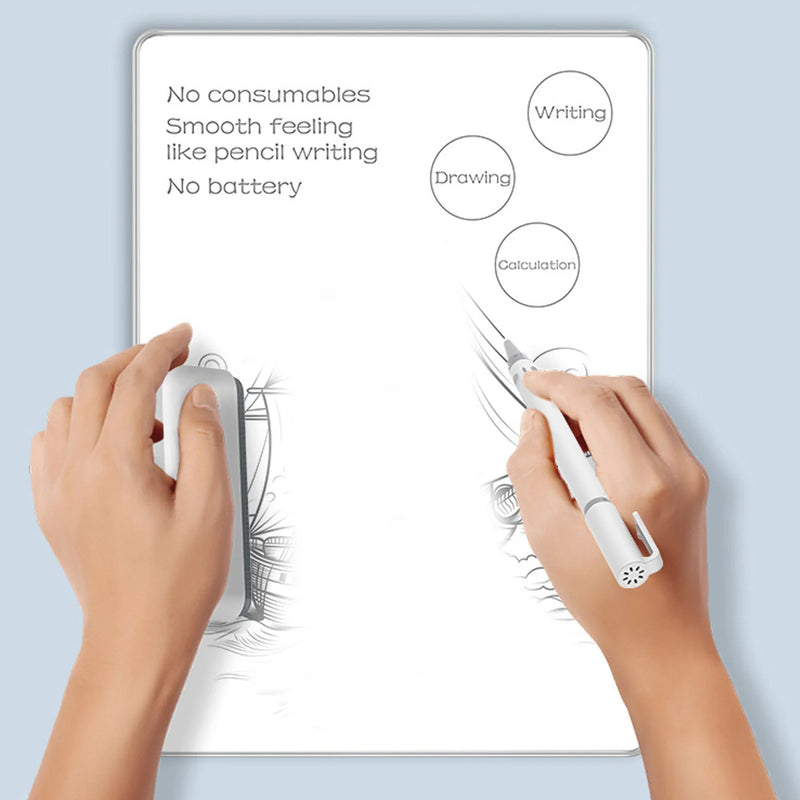 LCD Writing Tablet Eye  Aluminum Alloy Magnetic Drawing Pad for Student Workers Magnetic Drawing Board