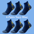 6 Pairs Marathon Running Socks Men Professional Sport | SAMAG