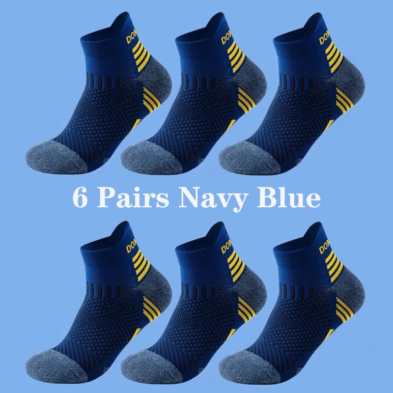 6 Pairs Marathon Running Socks Men Professional Sport | SAMAG