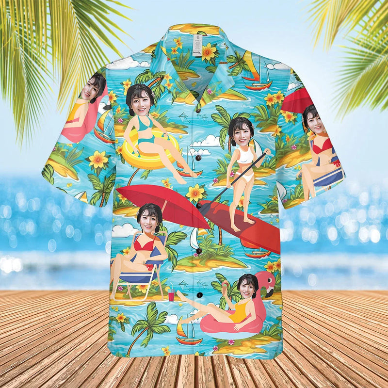 Hot Personalized Photo Hawaiian Cartoon Shirts Custom | SAMAG