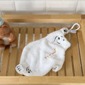 Polar Bear Hand Wiping Towel Super Absorbent Hanging Kitchen Towel Coral Design Thick Cartoon Hand Towel