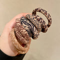 5pcs Leopard Print High Elastic Hair Ties Scrunchie Ties Women Girls High Elasticity Ponytail Holder Hair Rings Rope Accessories