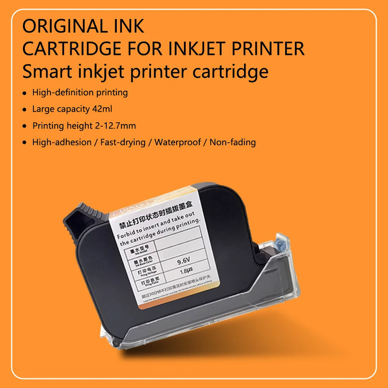 Baiyi Ink Cartridge 12.7mm Quick Dry Original Solvent 0.5 inch Eco for Inkjet Ink Jet Printer