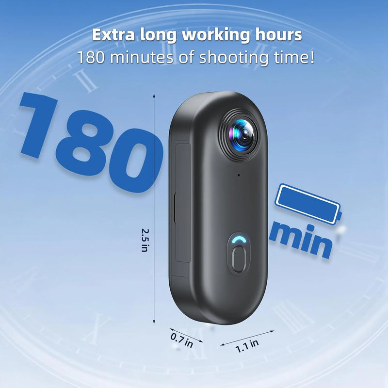 4K /1080P Motorcycle Mini Recorder Finger WIFI Action Camera Lightweight Motorcycle Road Sport Cam Bicycle Vlog Pet Body Camera