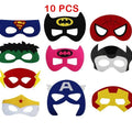 32/28/10 Pcs/Lot Superhero Mask Cosplay Christmas Halloween  Carnival Party Props  Birthday Felt  Masquerade