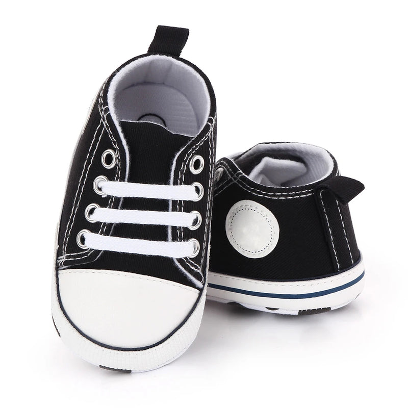 Classic Multicolor Toddler Canvas Shoes Unisex Newborn Comfort First Walking Infant Shoes Spring Autumn Anti Slip Soft Sole