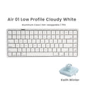 Akko Air 01 Mechanical Keyboard 75% 84-Key Mac Layout Custom Low Profile Hot-swappable RGB Tri-mode Keyboard Gasket Aluminum
