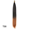 Synthetic Long Straight Silky Bulk Hair Extensions 28 Inch High Temperature Hair Bundles Extension 150g one Pack for Women Girls