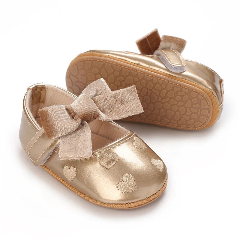 NEW Baby Baptist Shoes Girl Boy Shoes Lace Rubber Sole Anti-slip Toddler First Walkers Infant Crib Shoes Newborn Girl Moccasins