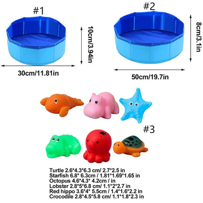 Foldable Cat Pool Toy Play Water Bath Tub for Dogs | SAMAG