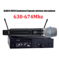 SLXD Microfone 500/600/800MHZ Wireless Microphone System 4pin Headset KSM8/Beta58 Professional Audio Equipment For Stage Karaoke
