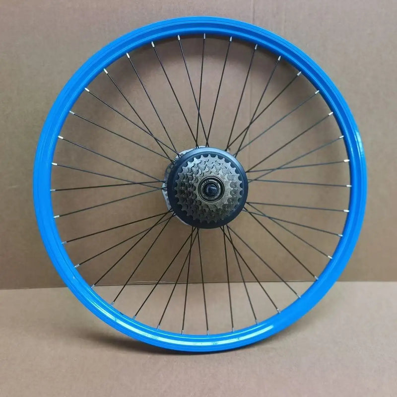 22/24/26 Inch Aluminum Alloy MTB Wheelset, Disc Brake, 7/8/9 Speed Rear Hub, with Tires