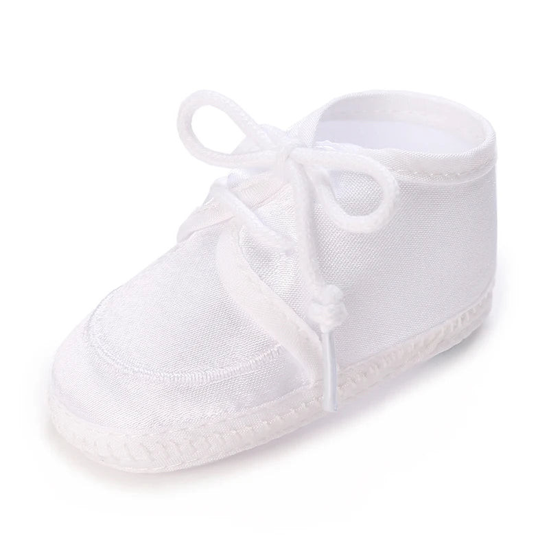 Multiple Styles Newborn Baby First Baptist Shoe: Newborn Boy and Girl White Baptist Shoes Soft Sole Walking Shoes Size-9CM-10CM