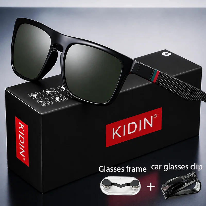 Fashion Square Polarized Sunglasses AntiGlare UV400 | SAMAG