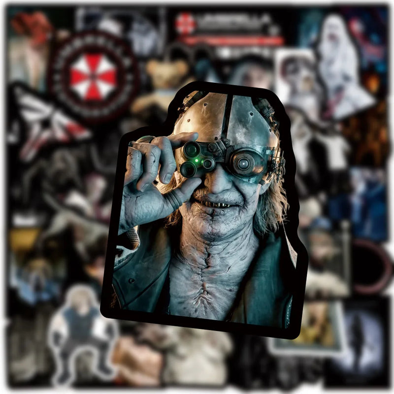 50PCs Resident Evil Stickers For Laptop Scrapbook Luggage Guitar Helmet DIY Graffiti Aesthetic Stickers Creative Gift