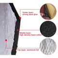 Fireproof Heat and Sound Insulation Mat 200x50cm Acoustic Thermal Mat Soundproof Wall Panels Noise Insulation for Car Deadening