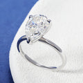 1-4 Carat Pear Cut D Color Moissanite Rings 925 Sterling Silver Waterdrop Diamond Ring Engagement Wedding Bands Jewelry with GRA