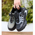 Rotation Button Work Safety Shoes Men Indestructible Steel Toe Shoes Lightweight Protective Safety Boots Security Work Sneakers