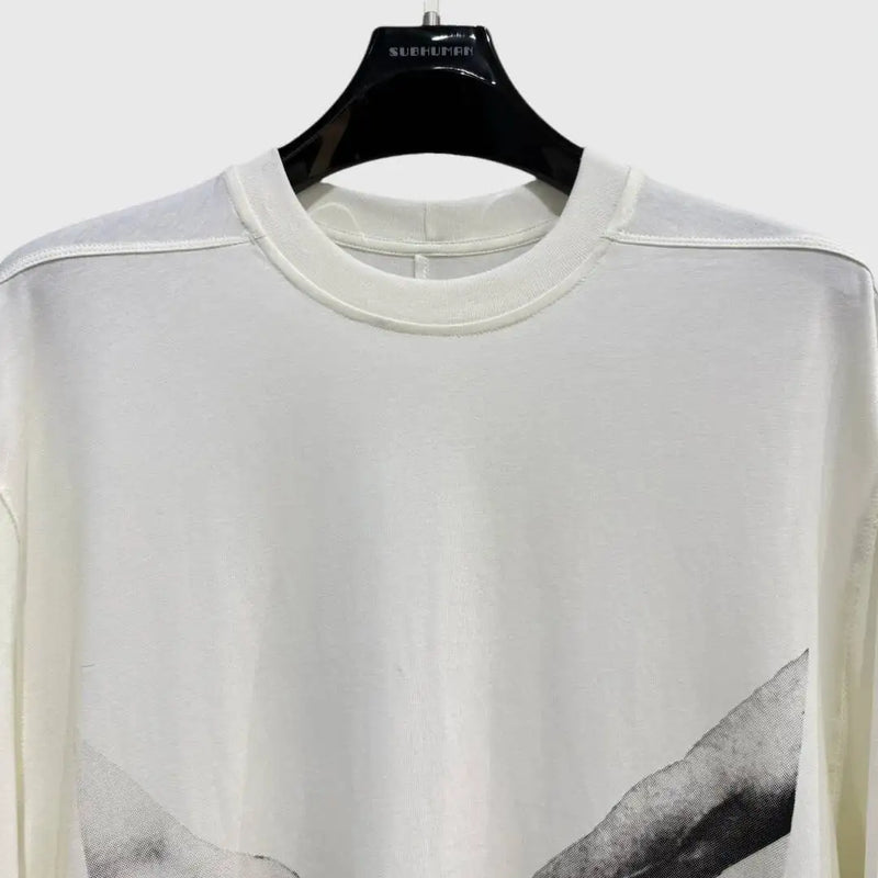 HKSH Spring Summer New Men's RO Style Round Collar Printed T-shirt Oversized Chic Cotton Chic Top American Loose Y2K Tees HK4638