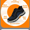 Work shoes for men, anti-shatter, anti-stab, anti-static, solid sole, all-season model