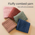 Soft Gauze Baby Towel 30x50cm Absorbent Pure Color Washcloth for Newborn Infant Face and Drool