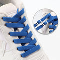 Elastic Shoelaces Without Ties Flat Shoe Laces for Sneakers Metal Buckle Lock Lazy Shoelace Mesh Precision Weaving Shoestrings