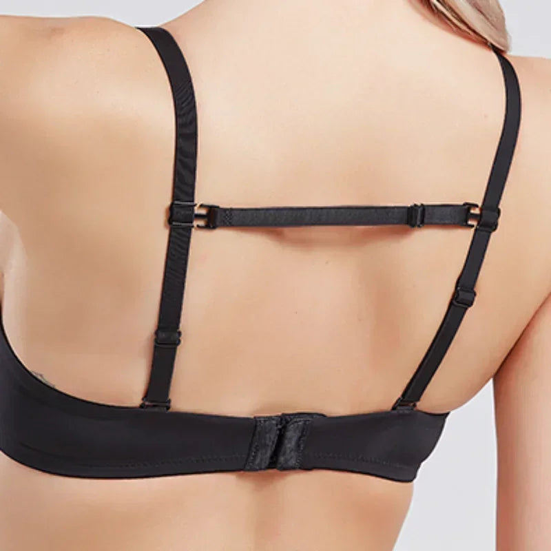 Anti-Slip Bra Strap Women Girl Adjustable Underwear Shoulder Belt Back Hasp Holders Buckle Belt Invisible Elastic Bra Strap Gift