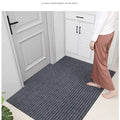Modern Minimalist Square Floor Mat - Durable, Stain/Fade Resistant, Non-Slip Rubber Backing, Machine Washable for Indoor/Outdoor