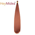 22-28Inch Straight Pony Hair Bundles Crochet Braids Hair Silky Colorful Synthetic Braiding Hair Ombre Synthetic Hair For Women