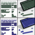 KBDiy GMK Blue Samurai Keycap Cherry Profile Double Shot PBT ISO Keycaps For Gamer Mechanical Keyboard Kit Gaming Point Key Cap